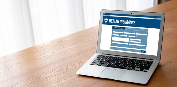 Health insurance web site modish registration system for easy form filling