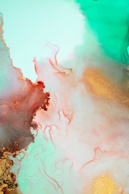 Soyut arkaplan için özgün tablodaki mermer mürekkep soyut sanat. Boyama, ombre alkol mürekkebinin pürüzsüz mermer arkaplan desenini yaratmak için yüksek kaliteli kağıt dokusuna boyanmış. .