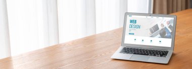 Web sitesi tasarım yazılımı çevrimiçi perakende ticaret ve e-ticaret için model şablonu sağlar