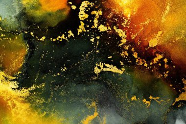 Enfes orjinal resmin mermer mürekkep sanatının soyut arkaplanını yakmak. Boyama, ombre alkol mürekkebinin pürüzsüz mermer arkaplan desenini yaratmak için yüksek kaliteli kağıt dokusuna boyanmış. .