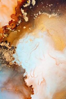 Soyut arkaplan için özgün tablodaki mermer mürekkep soyut sanat. Boyama, ombre alkol mürekkebinin pürüzsüz mermer arkaplan desenini yaratmak için yüksek kaliteli kağıt dokusuna boyanmış. .