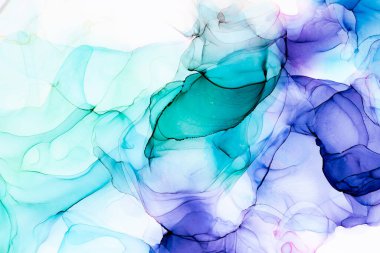 Soyut arkaplan için özgün tablodaki mermer mürekkep soyut sanat. Boyama, ombre alkol mürekkebinin pürüzsüz mermer arkaplan desenini yaratmak için yüksek kaliteli kağıt dokusuna boyanmış. .