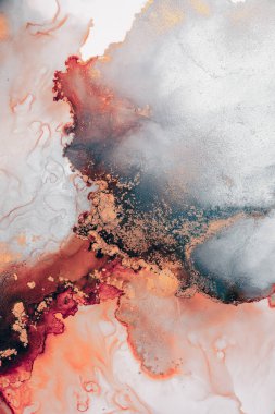 Enfes orjinal resmin mermer mürekkep sanatının soyut arkaplanını yakmak. Boyama, ombre alkol mürekkebinin pürüzsüz mermer arkaplan desenini yaratmak için yüksek kaliteli kağıt dokusuna boyanmış. .