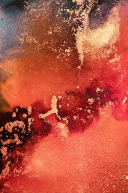 Enfes orjinal resmin mermer mürekkep sanatının soyut arkaplanını yakmak. Boyama, ombre alkol mürekkebinin pürüzsüz mermer arkaplan desenini yaratmak için yüksek kaliteli kağıt dokusuna boyanmış. .