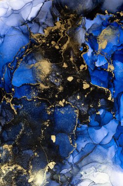 Soyut arkaplan için özgün tablodaki mermer mürekkep soyut sanat. Resim, Kintsuki mürekkep sanatının düz mermer arkaplan desenini yaratmak için yüksek kaliteli kağıt dokusuna boyanmış. .