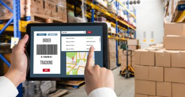 Ürün nakliyesi ve teslimatı için e-ticaret ve mod çevrimiçi iş izleme sistemi