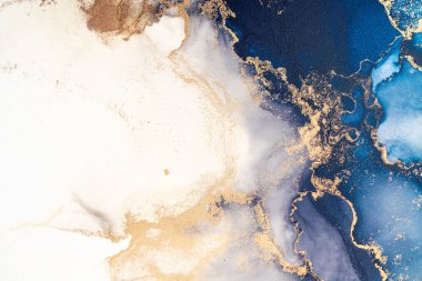 Soyut arkaplan için özgün tablodaki mermer mürekkep soyut sanat. Boyama, ombre alkol mürekkebinin pürüzsüz mermer arkaplan desenini yaratmak için yüksek kaliteli kağıt dokusuna boyanmış. .