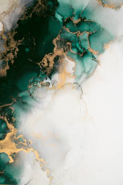 Soyut arkaplan için özgün tablodaki mermer mürekkep soyut sanat. Resim, Kintsuki mürekkep sanatının düz mermer arkaplan desenini yaratmak için yüksek kaliteli kağıt dokusuna boyanmış. .