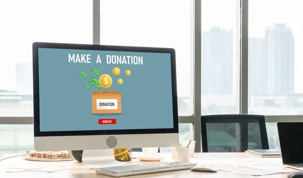 Online donation platform offer modish money sending system for people to transfer on the internet