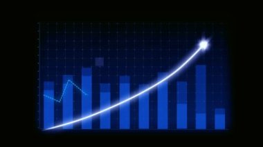 İma edici grafik grafiğindeki iş büyümesi konsepti pazarlama satışlarının gelecekteki hedefe arttığını gösteriyor. Şirket işlerinin yükselmesi için mükemmel bir mali durum. Finans ve para 3B oluşturma .