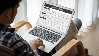 İnternet ağındaki mod dijital bilgi toplama için çevrimiçi kredi başvuru formu