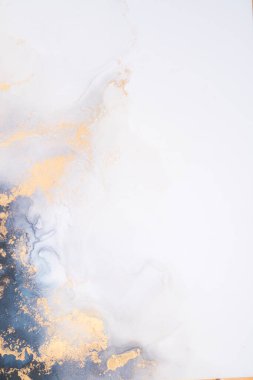 Soyut arkaplan için özgün tablodaki mermer mürekkep soyut sanat. Resim, Kintsuki mürekkep sanatının düz mermer arkaplan desenini yaratmak için yüksek kaliteli kağıt dokusuna boyanmış. .