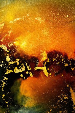 Enfes orjinal resmin mermer mürekkep sanatının soyut arkaplanını yakmak. Boyama, ombre alkol mürekkebinin pürüzsüz mermer arkaplan desenini yaratmak için yüksek kaliteli kağıt dokusuna boyanmış. .