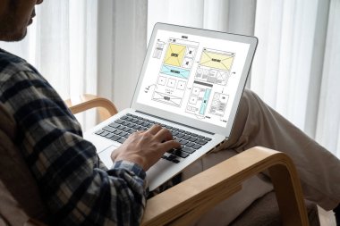 Web sitesi tasarım yazılımı çevrimiçi perakende ticaret ve e-ticaret için model şablonu sağlar
