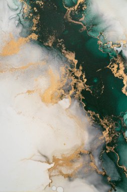 Soyut arkaplan için özgün tablodaki mermer mürekkep soyut sanat. Resim, Kintsuki mürekkep sanatının düz mermer arkaplan desenini yaratmak için yüksek kaliteli kağıt dokusuna boyanmış. .