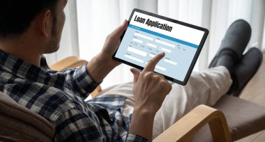 İnternet ağındaki mod dijital bilgi toplama için çevrimiçi kredi başvuru formu