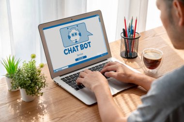 Müşteri sorularına otomatik olarak cevap veren mod çevrimiçi iş için Chatbot yazılım uygulaması