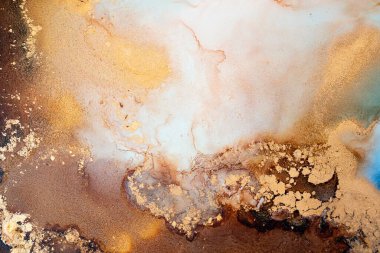 Soyut arkaplan için özgün tablodaki mermer mürekkep soyut sanat. Boyama, ombre alkol mürekkebinin pürüzsüz mermer arkaplan desenini yaratmak için yüksek kaliteli kağıt dokusuna boyanmış. .