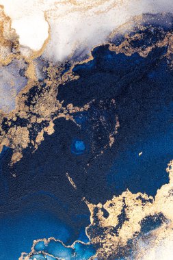 Soyut arkaplan için özgün tablodaki mermer mürekkep soyut sanat. Resim, Kintsuki mürekkep sanatının düz mermer arkaplan desenini yaratmak için yüksek kaliteli kağıt dokusuna boyanmış. .