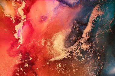 Enfes orjinal resmin mermer mürekkep sanatının soyut arkaplanını yakmak. Boyama, ombre alkol mürekkebinin pürüzsüz mermer arkaplan desenini yaratmak için yüksek kaliteli kağıt dokusuna boyanmış. .