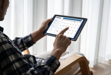 Kişisel düzenleyici ve çevrimiçi iş için mod zamanlama planlaması için bilgisayar yazılım uygulaması takvimiName