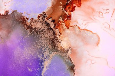 Soyut arkaplan için özgün tablodaki mermer mürekkep soyut sanat. Boyama, ombre alkol mürekkebinin pürüzsüz mermer arkaplan desenini yaratmak için yüksek kaliteli kağıt dokusuna boyanmış. .