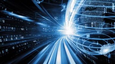 Fütürist küresel sosyal medya, insanlar iletişim ağı ve dijital veri paylaşımı kuruyor. Yeni bilgi çağındaki küresel eğilimleri değiştiren akıllı dijital dönüşüm ve teknoloji bozulması kavramı .