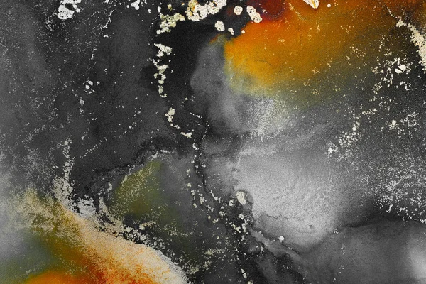 대리석 잉크로 예술의 추상적 배경을 것이다 알코올 잉크의 매끄러운 대리석 — 스톡 사진