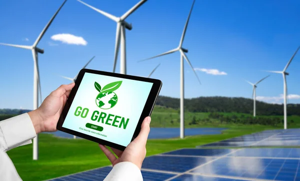 Πράσινη Μετατροπή Των Επιχειρήσεων Για Την Εξοικονόμηση Περιβάλλοντος Και Esg — Φωτογραφία Αρχείου