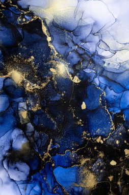Soyut arkaplan için özgün tablodaki mermer mürekkep soyut sanat. Resim, Kintsuki mürekkep sanatının düz mermer arkaplan desenini yaratmak için yüksek kaliteli kağıt dokusuna boyanmış. .