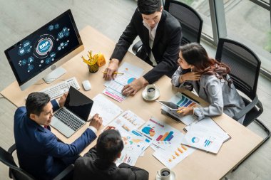 Pazarlama stratejisini planlamak için modern iş için ERP girişimi kaynak planlama yazılımı