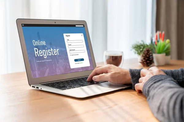 Online registration form for modish form filling on the internet website