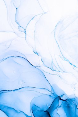 Soyut arkaplan için özgün tablodaki mermer mürekkep soyut sanat. Boyama, ombre alkol mürekkebinin pürüzsüz mermer arkaplan desenini yaratmak için yüksek kaliteli kağıt dokusuna boyanmış. .