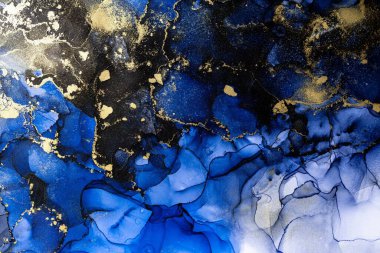 Soyut arkaplan için özgün tablodaki mermer mürekkep soyut sanat. Boyama, ombre alkol mürekkebinin pürüzsüz mermer arkaplan desenini yaratmak için yüksek kaliteli kağıt dokusuna boyanmış. .