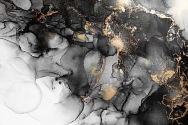 Soyut arkaplan için özgün tablodaki mermer mürekkep soyut sanat. Boyama, ombre alkol mürekkebinin pürüzsüz mermer arkaplan desenini yaratmak için yüksek kaliteli kağıt dokusuna boyanmış. .