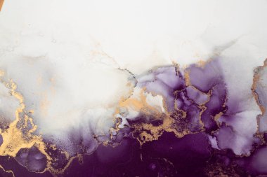 Soyut arkaplan için özgün tablodaki mermer mürekkep soyut sanat. Boyama, ombre alkol mürekkebinin pürüzsüz mermer arkaplan desenini yaratmak için yüksek kaliteli kağıt dokusuna boyanmış. .