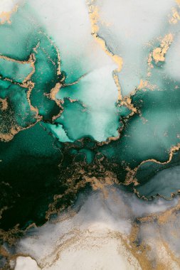 Soyut arkaplan için özgün tablodaki mermer mürekkep soyut sanat. Resim, Kintsuki mürekkep sanatının düz mermer arkaplan desenini yaratmak için yüksek kaliteli kağıt dokusuna boyanmış. .