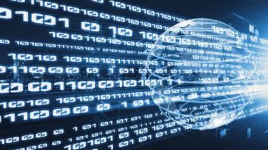 Fütürist küresel sosyal medya, insanlar iletişim ağı ve dijital veri paylaşımı kuruyor. Yeni bilgi çağındaki küresel eğilimleri değiştiren akıllı dijital dönüşüm ve teknoloji bozulması kavramı .