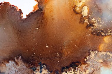 Soyut arkaplan için özgün tablodaki mermer mürekkep soyut sanat. Boyama, ombre alkol mürekkebinin pürüzsüz mermer arkaplan desenini yaratmak için yüksek kaliteli kağıt dokusuna boyanmış. .