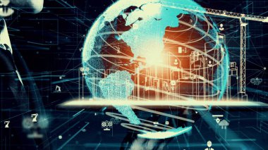 İnşaat tasarımında yenilikçi mimari ve yenilikçi mühendislik. Modern gayrimenkul ve emlak geliştirme kavramı.