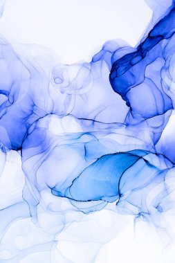 Soyut arkaplan için özgün tablodaki mermer mürekkep soyut sanat. Boyama, ombre alkol mürekkebinin pürüzsüz mermer arkaplan desenini yaratmak için yüksek kaliteli kağıt dokusuna boyanmış. .