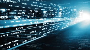 Yazılım geliştirme, uygulama programlama kodu ve gizli bilgisayar kodlaması. Yeni bilgi çağındaki küresel eğilimleri değiştiren akıllı dijital dönüşüm ve teknoloji bozulması kavramı .