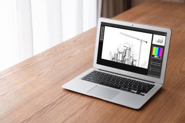 Mimari iş ve profesyonel tasarımcı için mimari tasarım modem yazılım uygulaması