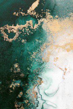 Soyut arkaplan için özgün tablodaki mermer mürekkep soyut sanat. Resim, Kintsuki mürekkep sanatının düz mermer arkaplan desenini yaratmak için yüksek kaliteli kağıt dokusuna boyanmış. .