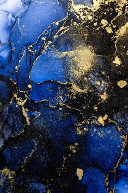 Soyut arkaplan için özgün tablodaki mermer mürekkep soyut sanat. Resim, Kintsuki mürekkep sanatının düz mermer arkaplan desenini yaratmak için yüksek kaliteli kağıt dokusuna boyanmış. .