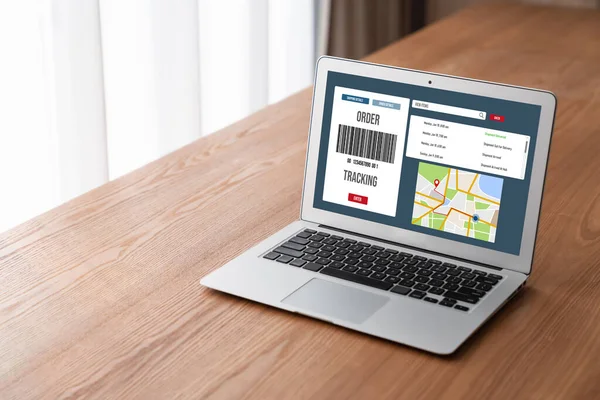 Système Suivi Livraison Pour Commerce Électronique Les Affaires Ligne Modish — Photo