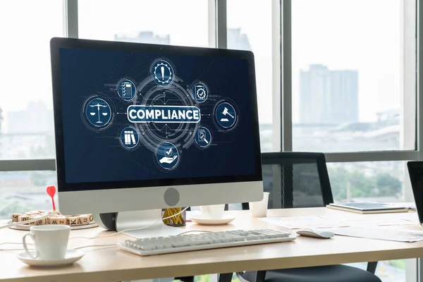 Compliance System Für Modische Online Unternehmen Qualitätsstandards Erfüllen — Stockfoto