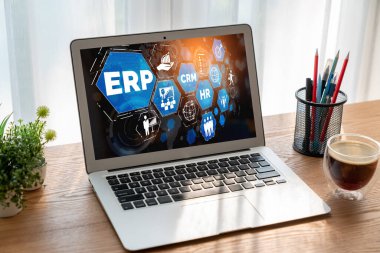 Pazarlama stratejisini planlamak için modern iş için ERP girişimi kaynak planlama yazılımı