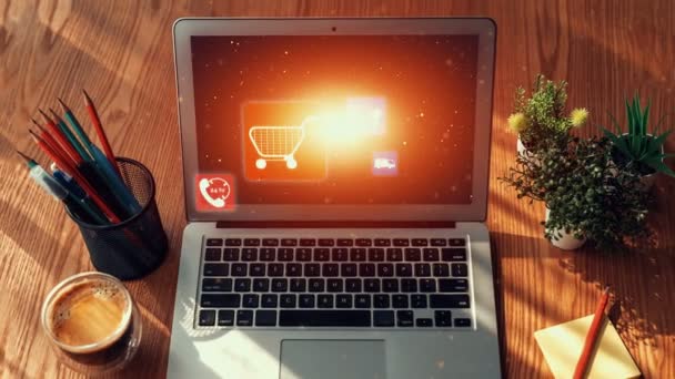 Omni Channel Technology Online Retail Business Approach Multichannel Marketing Social — Vídeo de Stock