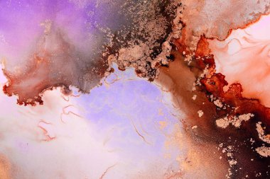 Soyut arkaplan için özgün tablodaki mermer mürekkep soyut sanat. Boyama, ombre alkol mürekkebinin pürüzsüz mermer arkaplan desenini yaratmak için yüksek kaliteli kağıt dokusuna boyanmış. .